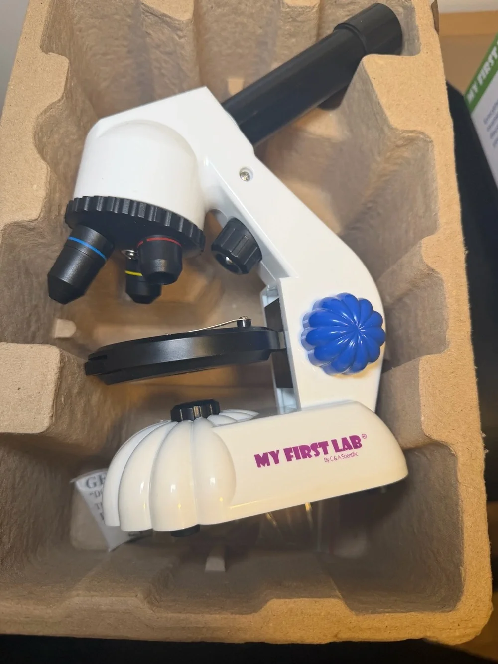 My First Lab Duo Scope Starter Kit - White Kids Microscope